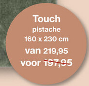 Aanbieding: Vloerkleed Touch pistache