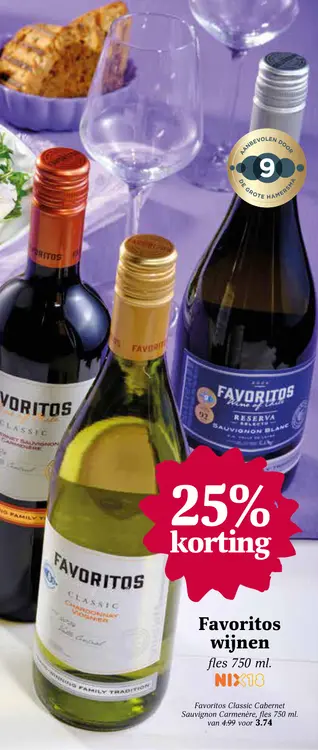 Aanbieding: Favoritos wijnen