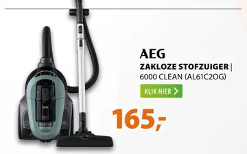 Aanbieding: Zakloze stofzuiger