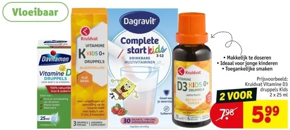 Aanbieding: Vloeibare vitamines en supplementen