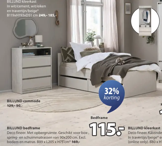 Aanbieding: BILLUND kleerkast