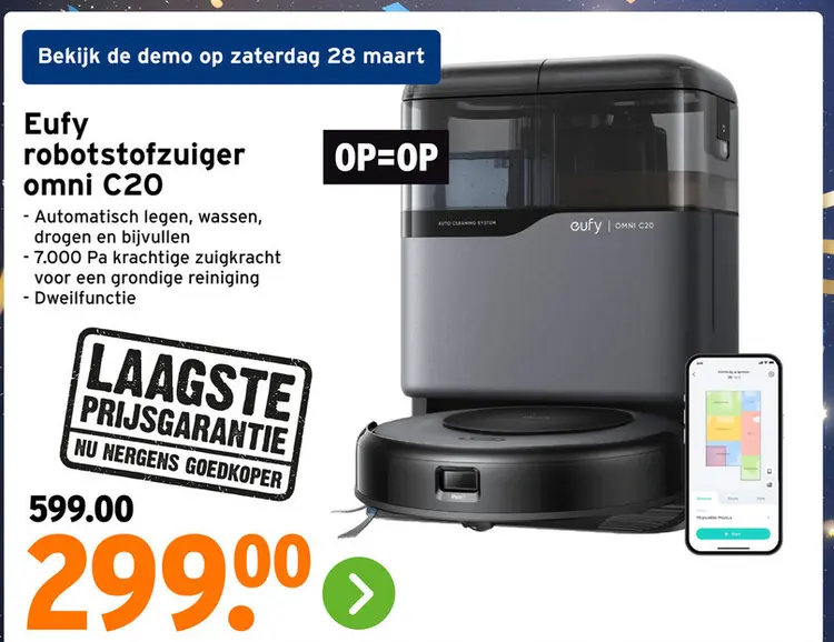 Aanbieding: robotstofzuiger omni C20