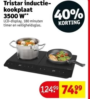 Aanbieding: Tristar inductie-kookplaat