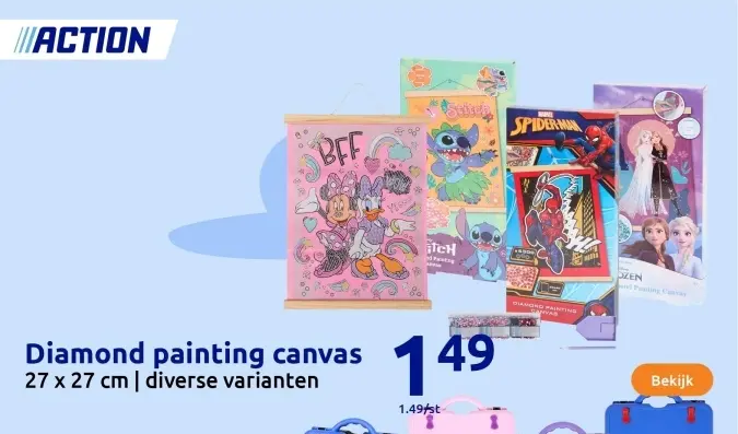 Aanbieding: Diamond painting canvas