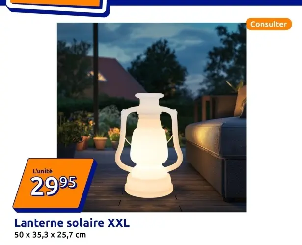 Offre: Lanterne solaire XXL