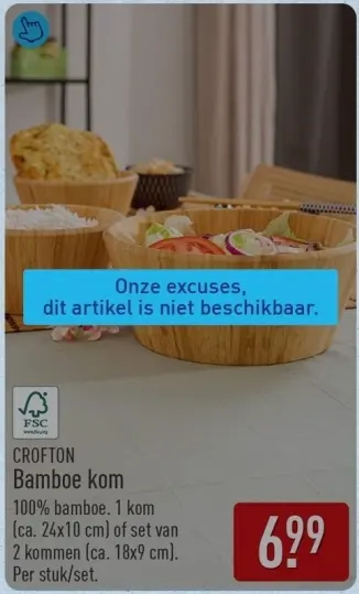 Aanbieding: Bamboe kom