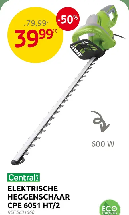 Promotie: Elektrische heggenschaar cpe 6051 ht/2