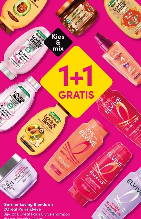 Aanbieding: Garnier Loving Blends en L'Oréal Paris Elvive