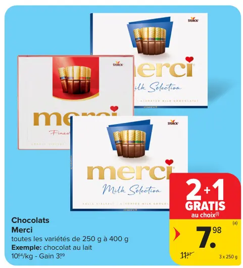 Offre: Chocolats