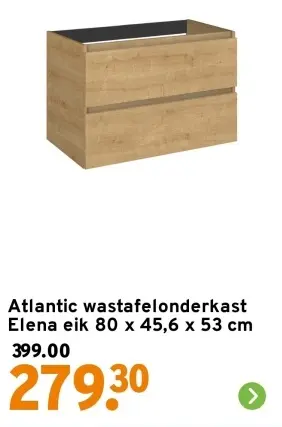 Aanbieding: Wastafelonderkast Elena eik
