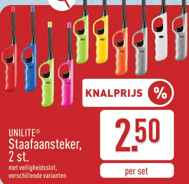 Promotie: Staafaansteker