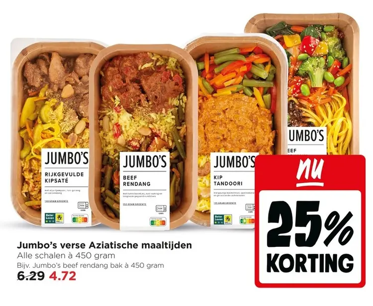 Aanbieding: Jumbo's verse Aziatische maaltijden