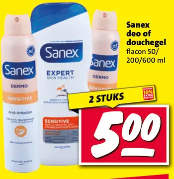 Aanbieding: Sanex deo of douchegel