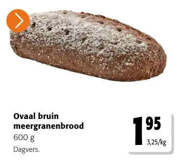 Promotie: Ovaal bruin meergranenbrood