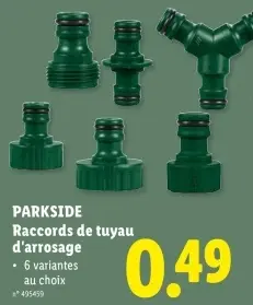 Offre: Raccords de tuyau d'arrosage