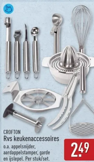 Aanbieding: Rvs keukenaccessoires