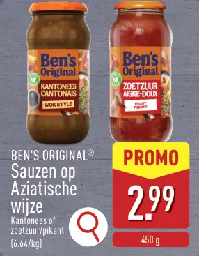 Promotie: Ben's Original Sauzen op Aziatische wijze
