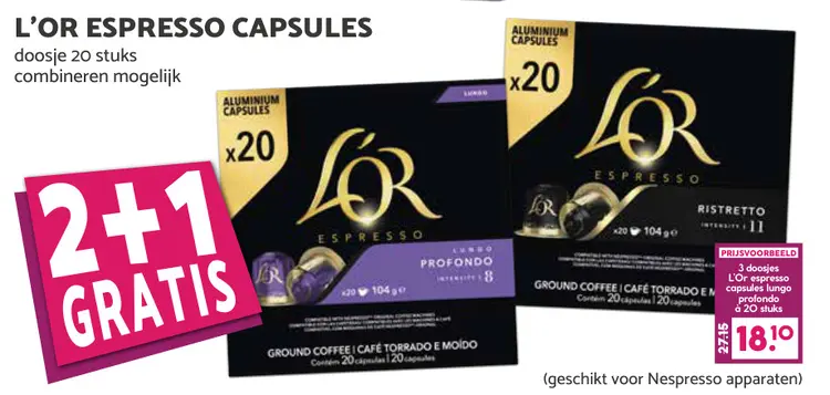 Aanbieding: Espresso capsules
