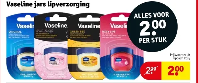 Aanbieding: Vaseline jars lipverzorging
