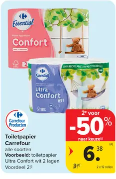 Aanbieding: Toiletpapier Carrefour