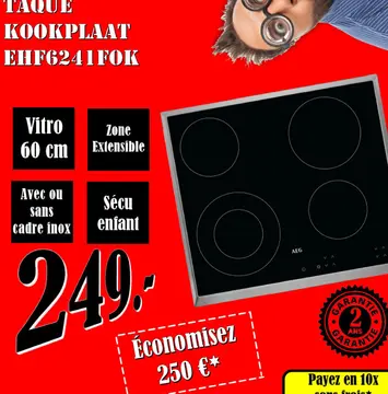 Aanbieding: TAQUE KOOKPLAAT EHF6241 FOK