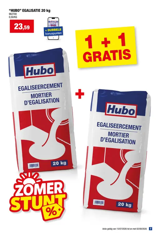 Promotie: Hubo egalisatie 20kg
