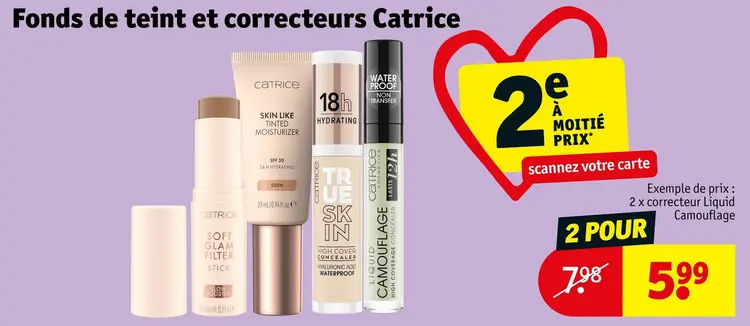 Offre: Fonds de teint et correcteurs
