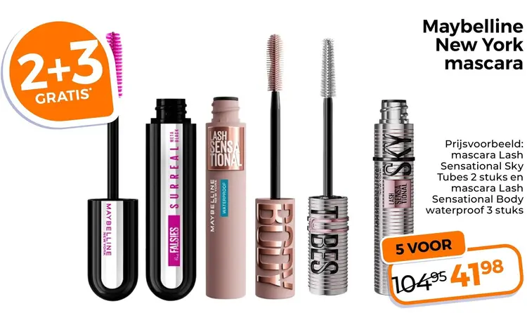 Aanbieding: Maybelline New York mascara