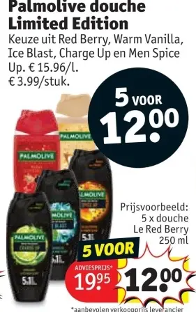 Promotie: Palmolive douche Limited Edition