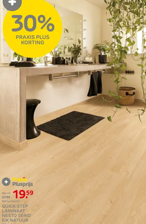 Aanbieding: Quick-step laminaat nesto serio eik natuur