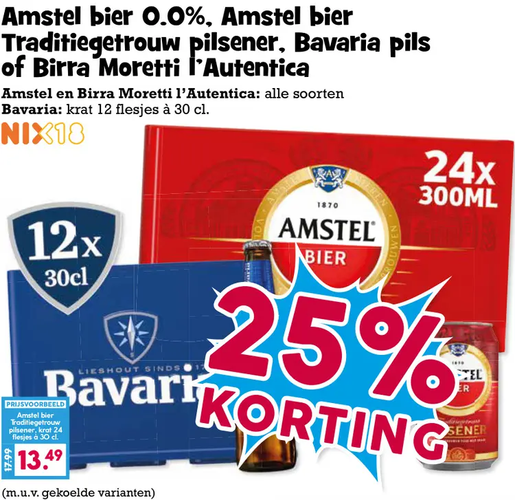 Aanbieding: Bier 0.0%, Bier Traditiegetrouw Pilsener, Pils of L'Autentica
