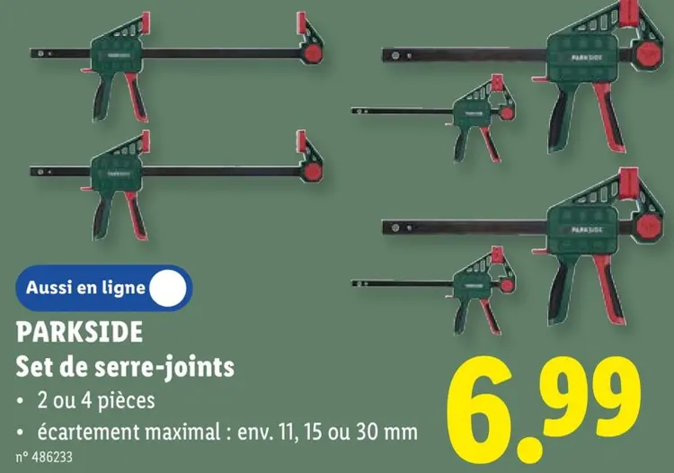Offre: Set de serre-joints