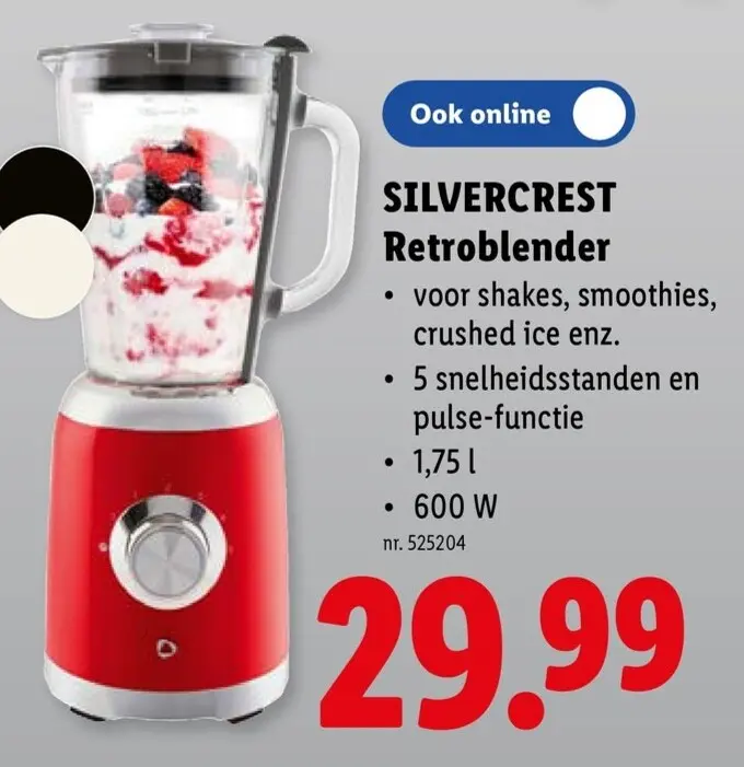 Promotie: SILVERCREST Retroblender