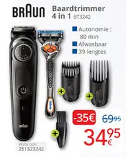 Aanbieding: Braun Baardtrimmer 4 in 1 BT3242