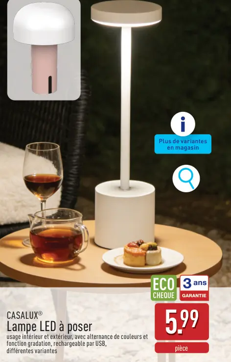 Offre: Lampe LED à poser