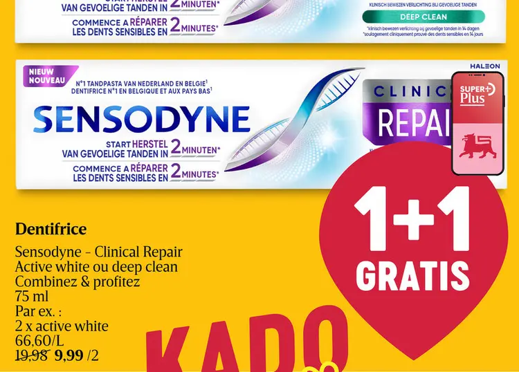 Offre: Dentifrice Sensodyne - Clinical Repair