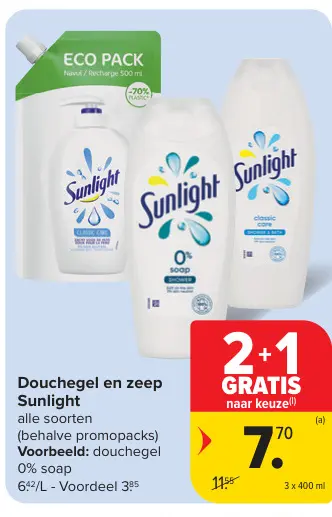 Aanbieding: Douchegel en zeep