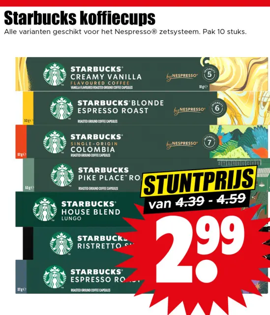 Aanbieding: Starbucks koffiecups