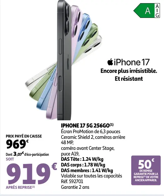 Promotie: iPhone 17 5G 256GO