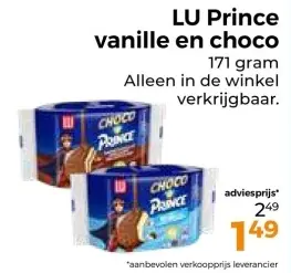 Aanbieding: Prince vanille en choco