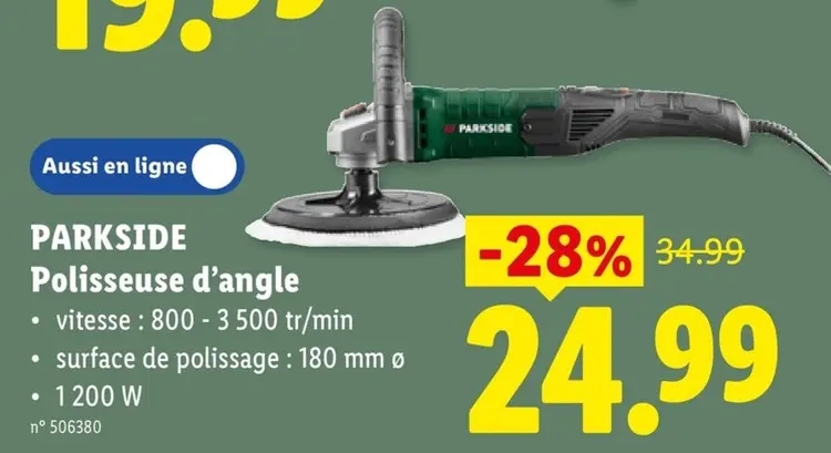 Offre: Polisseuse d'angle