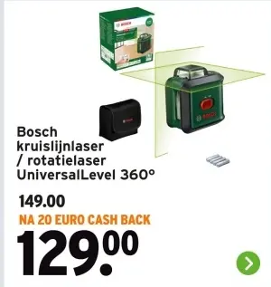 Aanbieding: kruislijnlaser / rotatielaser UniversalLevel 