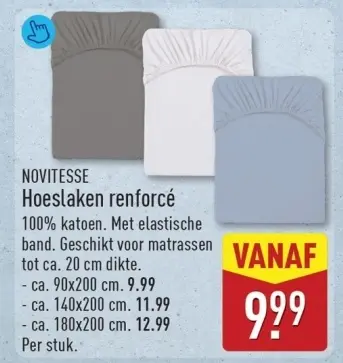 Aanbieding: Hoeslaken renforcé