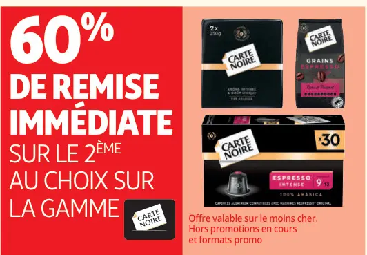 Offre: Carte Noire Gamme Café