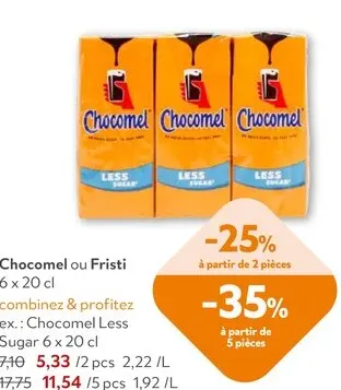 Offre: Chocomel ou Fristi
