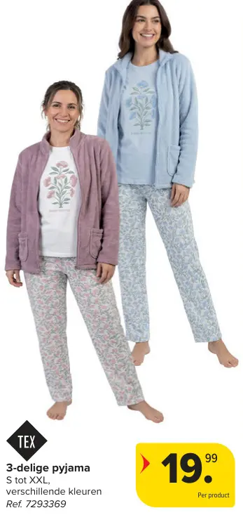 Promotie: 3-delige pyjama