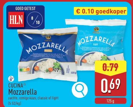 Promotie: Mozzarella