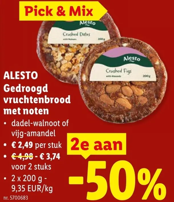 Promotie: Gedroogd vruchtenbrood met noten