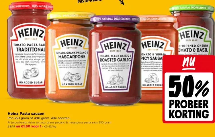 Promotie: Pasta sauzen