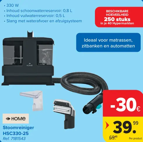Promotie: Stoomreiniger HSC330-25